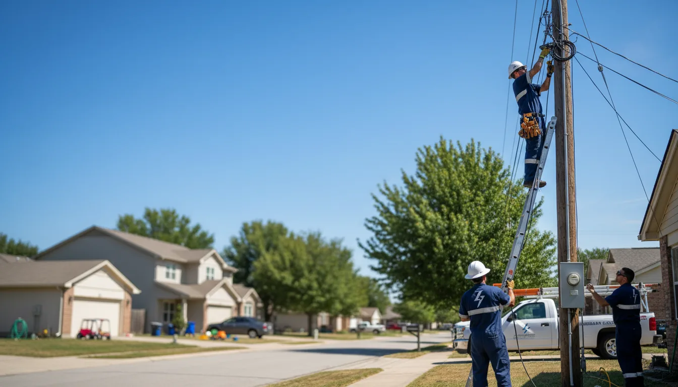 Residential electrician providing installation services in West Haven, UT